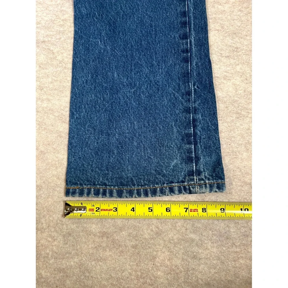 Levis 501 Original Fit Jeans Mens 42x32 Blue Denim Cotton Straight Leg High Rise